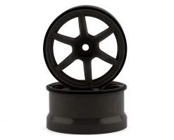 Yokomo 12mm Hex Racing Performer High Traction RWD Drift Wheels (Titanium) (2) (6mm Offset)