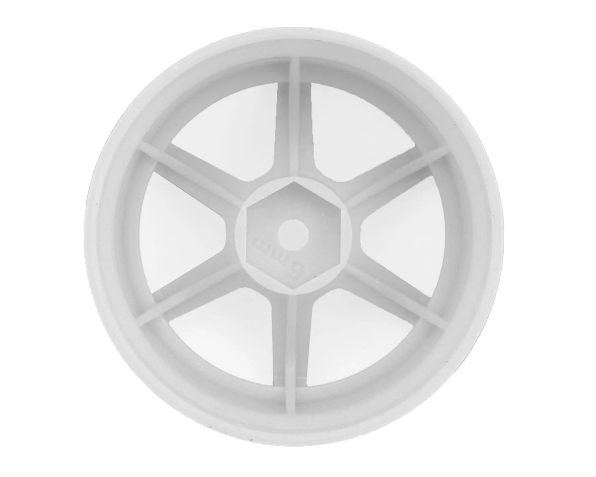 Yokomo 12mm Hex Racing Performer High Traction RWD Drift Wheels (White) (2) (6mm Offset) 2 Yokomo 12mm Hex Racing Performer High Traction RWD Drift Wheels (White) (2) (6mm Offset) - Image 2