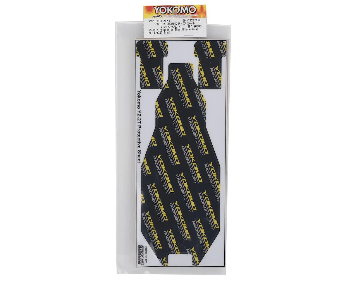Yokomo YZ-2T Thick Precut Chassis Protector Sheet (Black) (2) 2 Yokomo YZ-2T Thick Precut Chassis Protector Sheet (Black) (2) - Image 2
