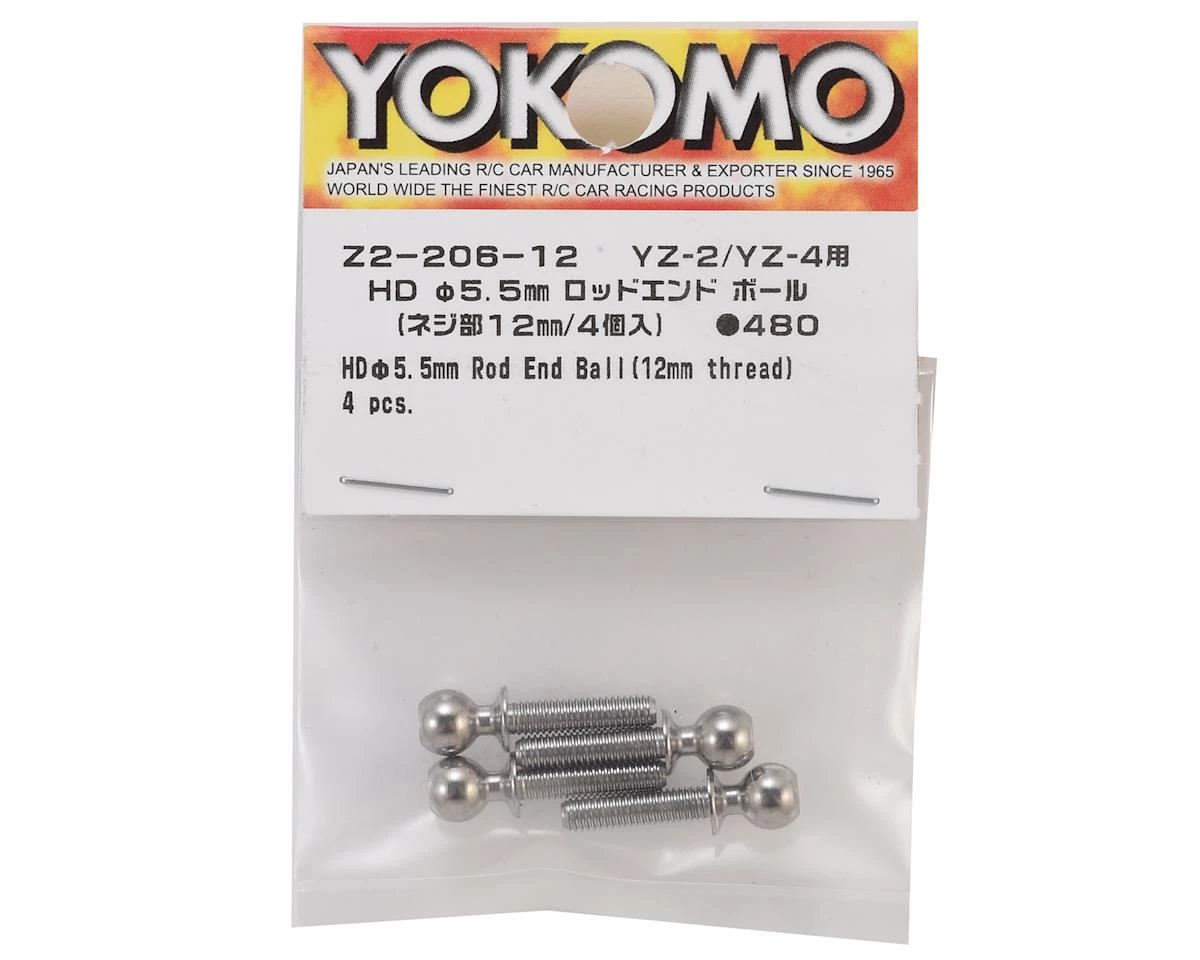 Yokomo 5.5mm Rod End Ball Stud (4) (12mm Long) 2 Yokomo 5.5mm Rod End Ball Stud (4) (12mm Long) - Image 2