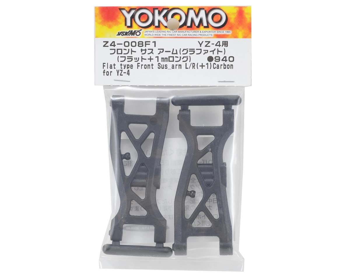 Yokomo YZ-4 Graphite F1 Flat Front Arm (+1mm) 2 Yokomo YZ-4 Graphite F1 Flat Front Arm (+1mm) - Image 2