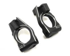 Yokomo Aluminum Front Steering Hub Carrier (Black) (2) (12.5°)