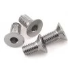 Yokomo 3x6mm Aluminum BD9 Flat Head Hex Screw (4)
